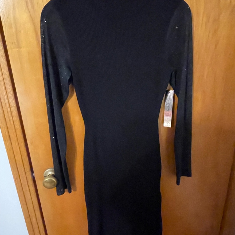 Almost Famous Black Long Sleeve Dress